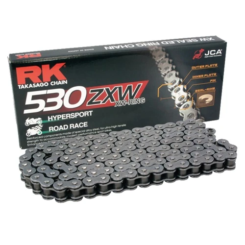 530ZXW black chain - 110 links - pitch 530 | RK | stock pitch