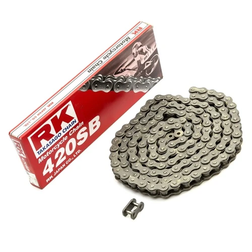 420SB black chain - 132 links - pitch 420 | RK | stock pitch