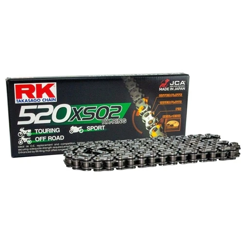520XSO2 black chain - 116 links - pitch 520 | RK | racing pitch