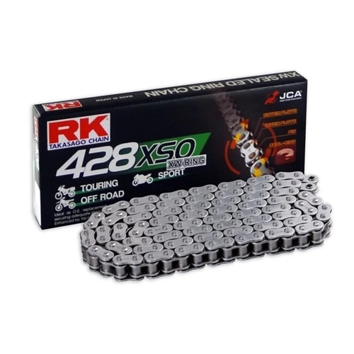 428XSO black chain - 142 links - pitch 428 | RK | stock pitch