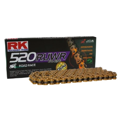 GB520RUWR gold chain - 122 links - pitch 520 | RK | stock pitch