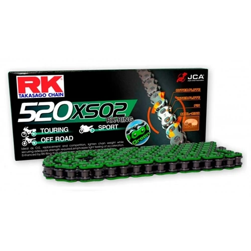 MM520XSO2 green chain - 120 links - pitch 520 | RK | racing pitch