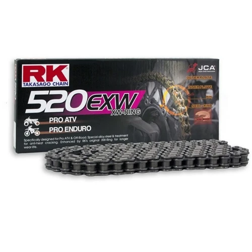 520EXW gray chain - 120 links - pitch 520 | RK | stock pitch