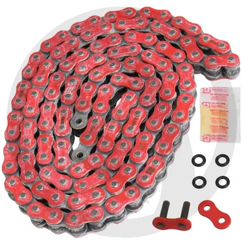 RR525XSO red chain - 124 links - pitch 525 | RK | stock pitch