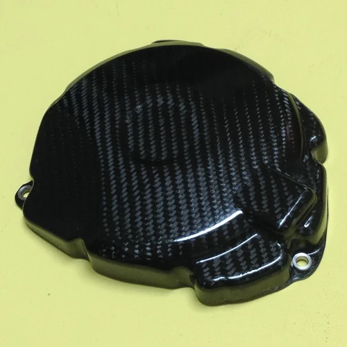 Alternator cover guard | glossy plain carbon