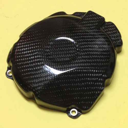 Alternator cover guard | glossy plain carbon