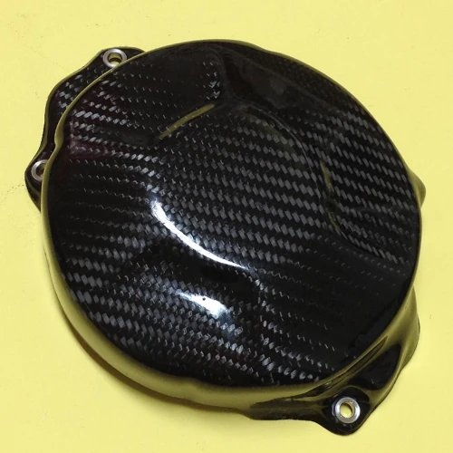 Alternator cover guard | glossy plain carbon