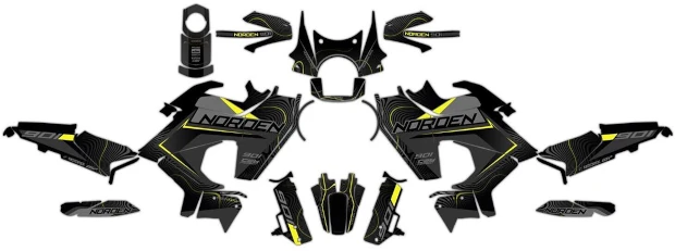 Kit adesivi Husqvarna NOR 1