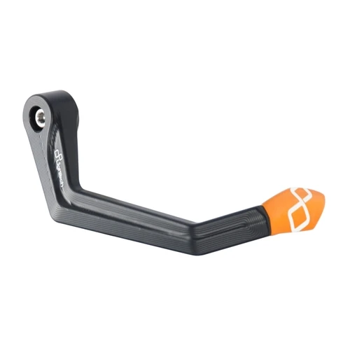 Orange aluminum right lever guard  interaxis 132 mm | Lightech