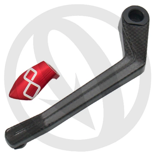 Carbon fiber right red lever guard | Lightech