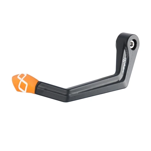 Orange aluminum left lever guard  interaxis 132 mm | Lightech