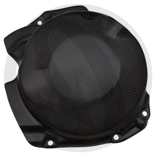 Clutch cover guard | matte plain carbon