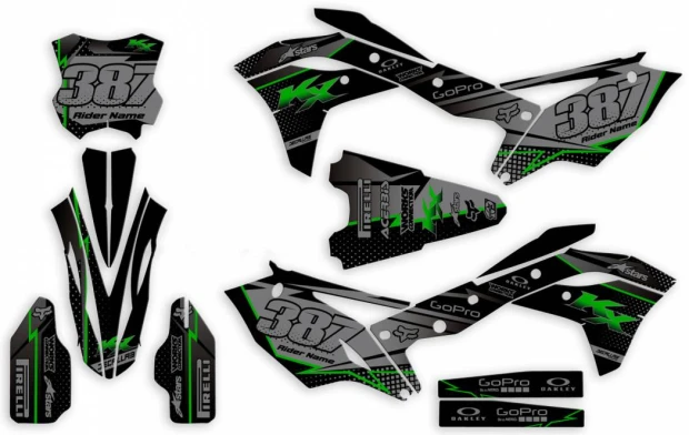 Kit adesivi Kawasaki X 1