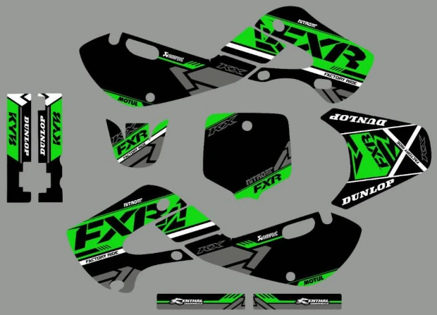 Kit adesivi Kawasaki KX 2