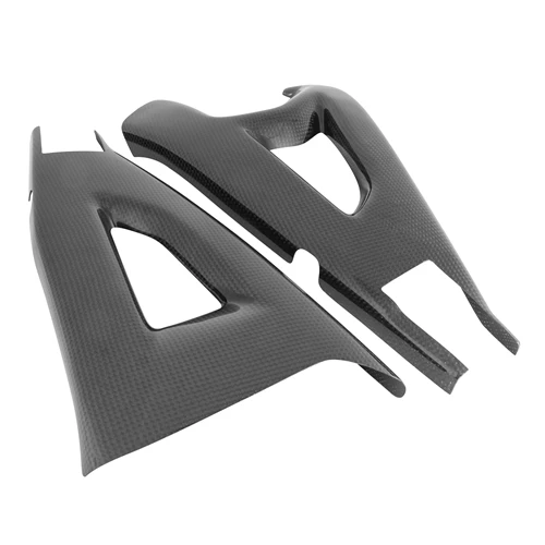 Couple of swingarm guards | glossy plain carbon