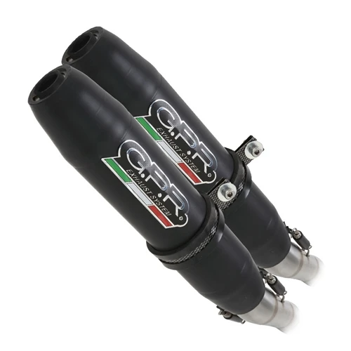 Couple of Deeptone Black Inox road approved silencers | GPR