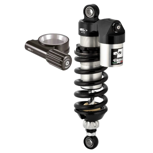 Rear shock-absorber M46KN IK | Black spring and hydraulic preload with integrated manual knob | Matris
