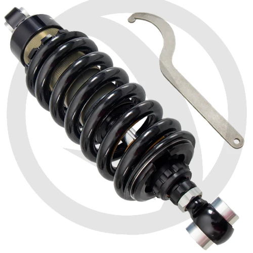 Rear shock-absorber M46KD | Black spring and preload by ring | Matris