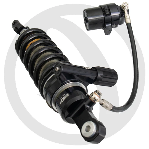Mono ammortizzatore M46KFN IK | Molla nera e precarico idraulico con pomello integrato | Matris