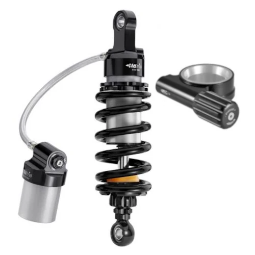 Rear shock-absorber M46KFN IK | Black spring and hydraulic preload with integrated knob | Matris