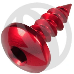 PAC2 screw - red ergal 7075 T6 - 4.5 x 13 | Lightech