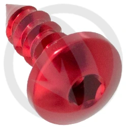 PAC2 screw - red ergal 7075 T6 - 4.9 x 13 | Lightech