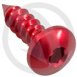 PAC2 screw - red ergal 7075 - 4.9 x 16 | Lightech