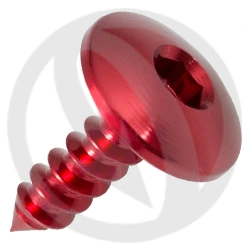 Self-threading (self-tapping) screw PAC3ROS - red ergal 7075