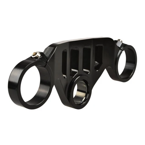 Black racing top triple clamp | Melotti Racing