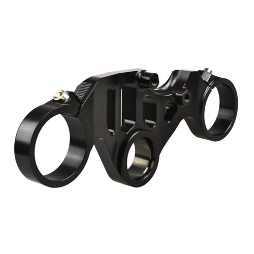 Black road top triple clamp | Melotti Racing