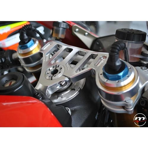 Silver top triple clamp | Melotti Racing