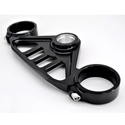 Black racing top triple clamp | Melotti Racing