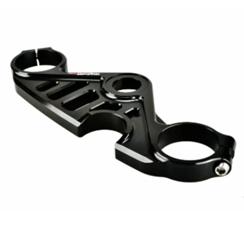 Black road top triple clamp | Melotti Racing