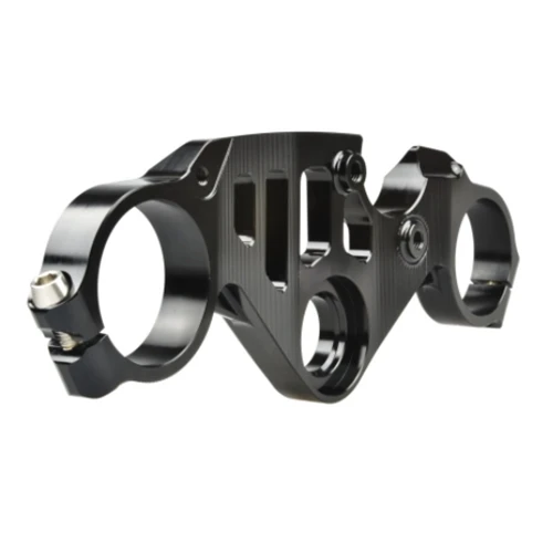 Black road top triple clamp | Melotti Racing