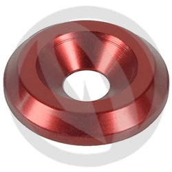 RC standard washer - red ergal 7075 T6 - M6 | Lightech