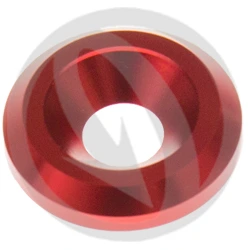 RC standard washer - red ergal 7075 T6 - M8 | Lightech