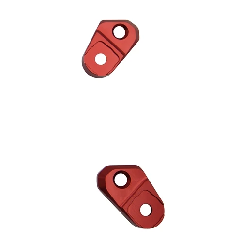 Couple of red up&down supports for rearsets | Lightech