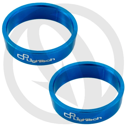 Coppia anelli contrappesi manubrio blu di ricambio | Lightech