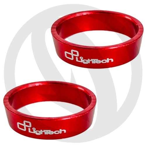 Coppia anelli contrappesi manubrio rossi di ricambio | Lightech