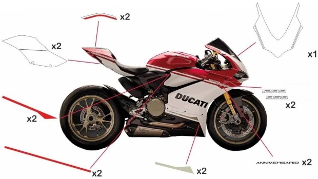 Stickers Ducati 90th Anniversary | race