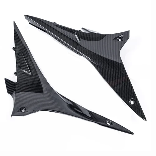 Couple of side underseat fairings | matte twill carbon