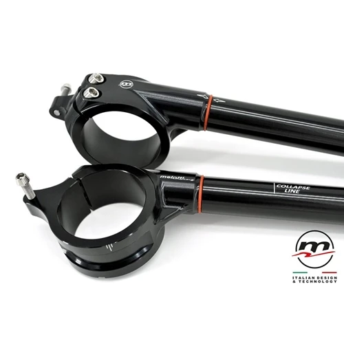 Couple of racing black clip-ons | Melotti Racing
