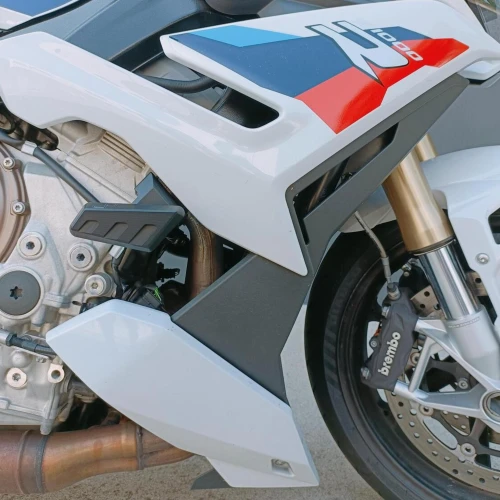 Black frame fairing crash protectors set | Lightech