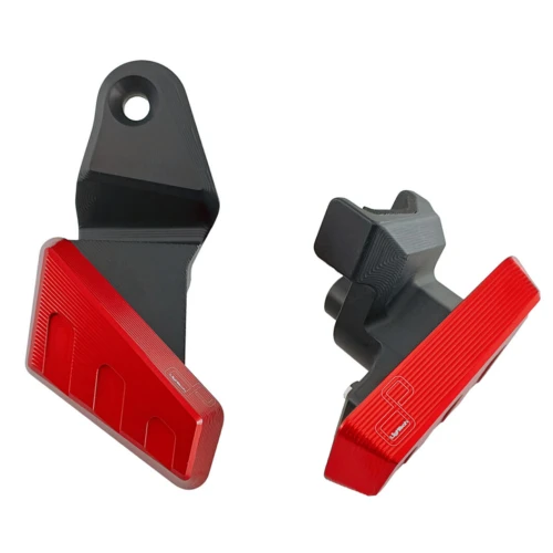 Red frame fairing crash protectors set | Lightech