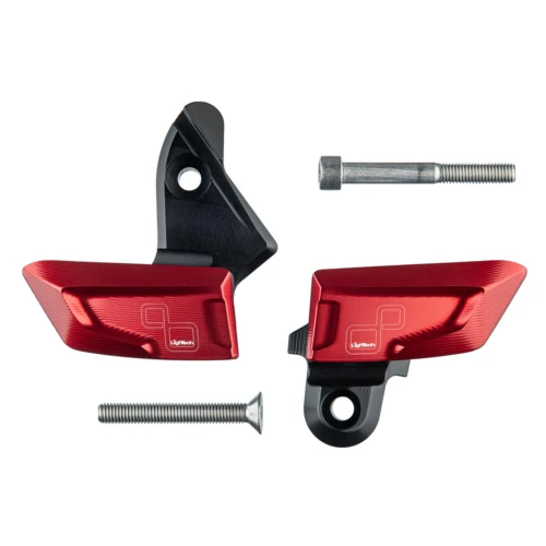 Red frame fairing crash protectors set | Lightech