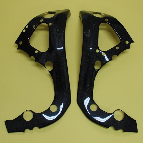 Couple of large frame guards | glossy plain carbon