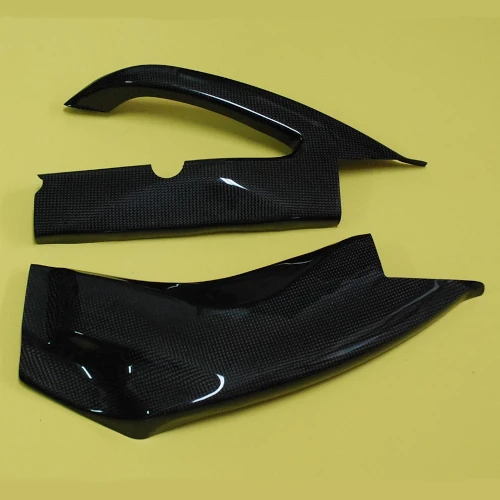 Couple of swingarm guards | glossy plain carbon