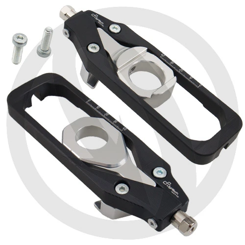 Couple of black Lightech chain adjusters