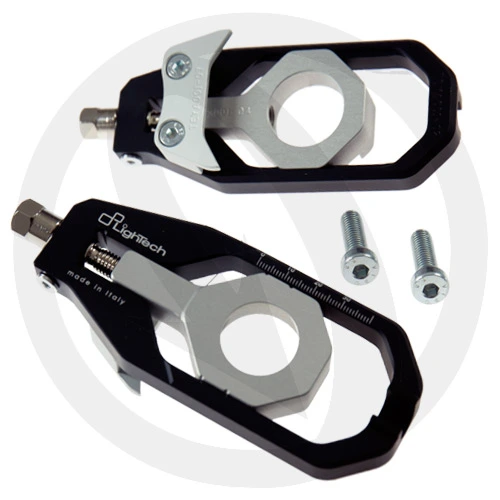 Couple of black Lightech chain adjusters