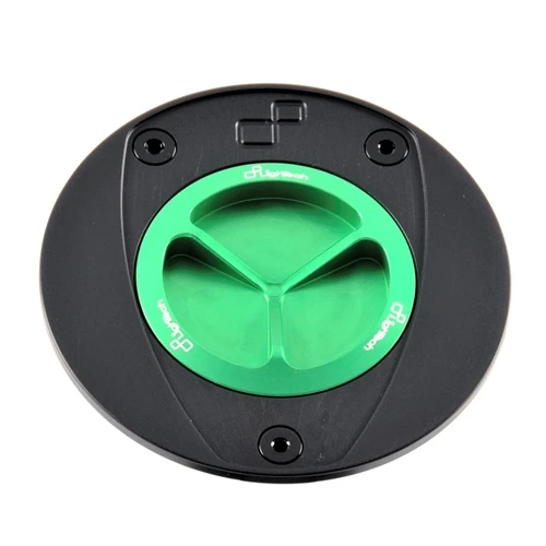 TFN black green spin locking fuel tank cap | Lightech